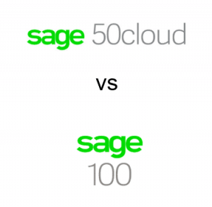 Sage 50 vs Sage 100 What makes Sage 50 different from Sage 100? The only way to learn is a side-by-side comparison to discover Top features in Sage 50 and Sage 100 and Pros and Cons. Review Best Reasons To consider one over the other or if it is time to Upgrade Sage 50 to Sage 100.